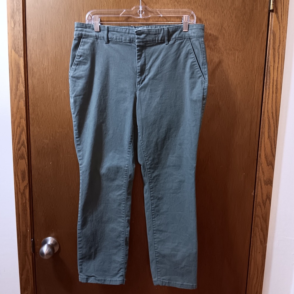 LOFT Green Chinos Pants Trousers Career Casual Everyday‎ Women's